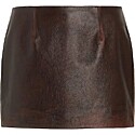 16Arlington Haile Leather Mini Skirt