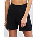 4th and Reckless Alice High Waisted Knitted Short Black