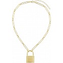 Adinas Jewels Xl Open Link Lock Necklace