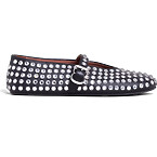 Alaia Ballet Flats in Strass Lambskin