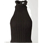 Alaia Cropped Ribbed-Knit Top