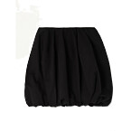 Alaia Gathered Cotton-Poplin Mini Skirt