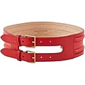 Alexander McQueen Deep Red Leather Belt