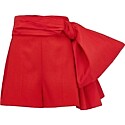 Alexander McQueen Tailored Bow Shorts in Lust Red