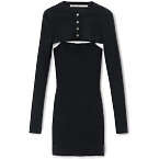Alexander Wang Cropped Cardigan Twinset Dress