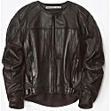 Alexander Wang Oversized Moto Jacket in Buttery Leather