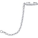 Anita Ko Single-Row Diamond Ear Cuff with Rope Diamond Chain