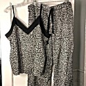 Ann Taylor Cheetah Print Pajama Cami Two Piece Set