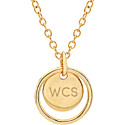 Anna Beck Engravable Double Circle Necklace