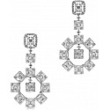 Anne Sisteron 18Kt White Gold Baguette Diamond Tiana Earrings