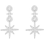 Apm Monaco Pave Meteorites & Circles Drop Earrings