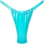 Khy Ruched Micro Bikini Bottom in Aqua