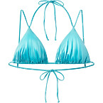 Khy Ruched Triangle Bikini Top in Aqua