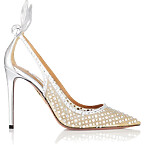 Aquazzura Bow Tie Crystal Tulle Pump 105