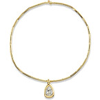 Arielle Ratner Statement Pear Nebula Pendant