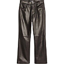 Arket Kick Flare Leather Trousers