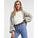 ASOS Design Oversize Cardigan in Taupe