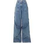 Attico Layered Paneled High-Rise Wide-Leg