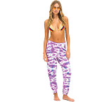 Aviator Nation Hand Dyed Sweatpants in Tie Dye Magenta