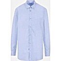 Balenciaga Back Logo Cotton Poplin Shirt
