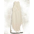 Banana Republic Silk-Linen Wrap-Effect Midi Dress