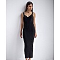 Bazilika Ribbed Knit Dress with Open Back