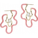 Beabongiasca Flower Power Hoops in Pink