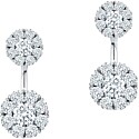 Birks Snowflake Large Round Jacket Earrings