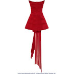 Blumarine Bustier Dress in Neoprene and Chiffon