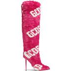 Gcds Faux Fur Logo Boots