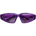 Bottega Veneta Acetate Triangular Wrap Around Sunglasses