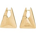 Bottega Veneta Gold-Plated Triangle Hoop Earrings