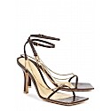 Bottega Veneta Stretch Yellow Chain-Embellished Leather Sandals