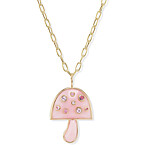 Brent Neale Large Magic Mushroom Pendant with Pink Opal and Ombre Pink Sapphires