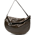 Burberry Clip-Hardware Leather Shoulder Bag