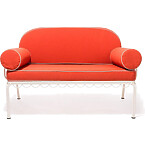 Busness & Pleasure the Al Fresco Love Seat Cushion Cover Set in Elsa Red