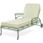 Busness & Pleasure the Al Fresco Sun Lounger Cushion in Elsa Stripe
