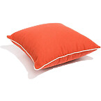 Busness & Pleasure the Small Square Throw Pillow in Elsa Red