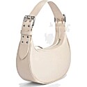 By Far Soho Ivory Gloss Leather Bag