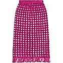 Calle Del Mar Crochet Skirt in Magenta