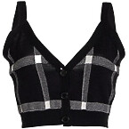 Carolina Herrera Cropped Knit Wool-Silk Cami Top