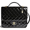Chanel Patent Quilted Backpack