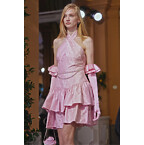 Chanel Silk Jacquard Dress in Light Pink