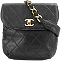 Chanel Vintage Lambskin Quilted Flap Waist Belt Bag