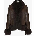 Charlotte Simone Leather Fur Coat