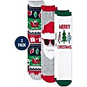 Children’s Place Adult Matching Family Santa Crew Socks 3-Pack