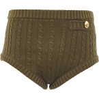 Chloe Cable-Knit Mini Shorts in Cotton