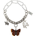 Chopova Lowena Silver Yak & Butterfly Necklace