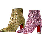 Christian Louboutin Custom Boots in Yellow/Pink