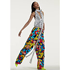 Christopher John Rogers Petunia Floral Jumbo Cargo Pant